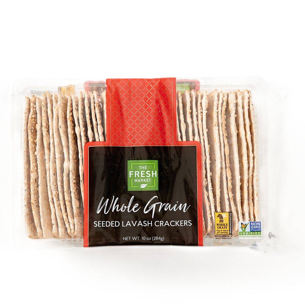 The Fresh Market Whole Grain Seeded Lavash Crackers (10 oz)