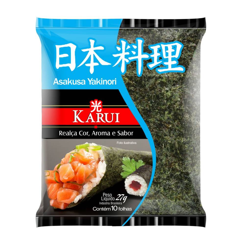 Karui algas marinhas asakusa yakinori (27 g)