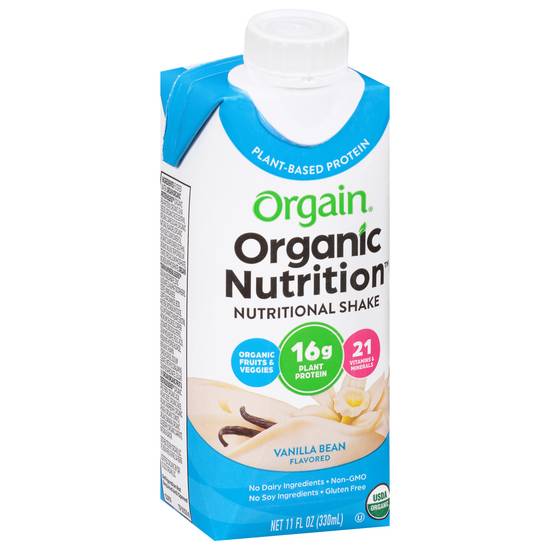 Orgain Organic Nutritional Shake (11 fl oz) (vanilla bean)