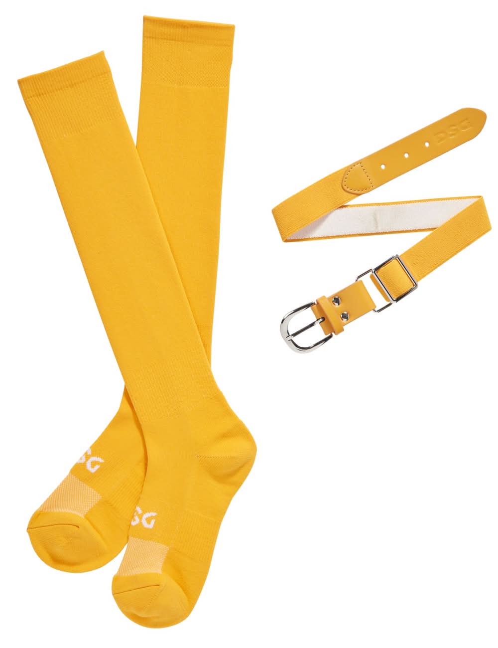 DSG Youth Socks & Belt Combo Pack (University Gold, M)