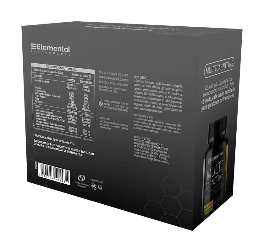 Costco - Elemental Performance Multicarnitine cápsulas l-carnitina 245 mg +  ácido linoleico 200 mg - Despensa a domicilio en menos de una Hora