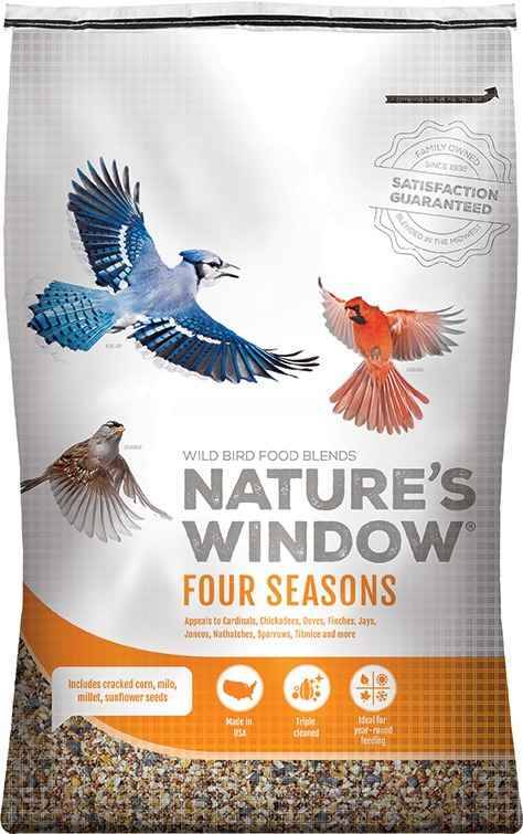 Nature's Window Four Seasons Wild Bird Food, 36 Pounds