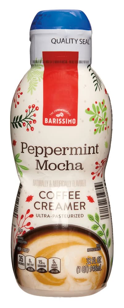 Barissimo Coffee Creamer, Peppermint Mocha (32 fl oz)
