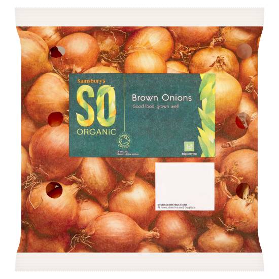 Sainsbury's So Organic Brown Onions