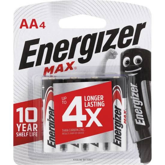 Energizer Max AA 4pk
