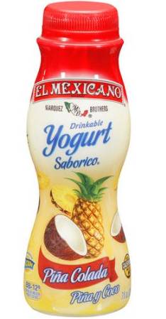 El Mexicano - Pina Colada Yogurt Drink - 12/7 oz Bottle (1X12|1 Unit per Case)