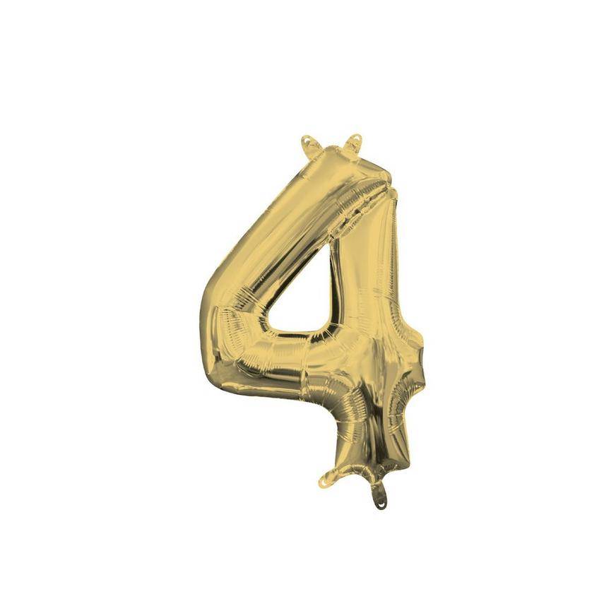 Party City Air Filled Number Balloon (13 in/gold)