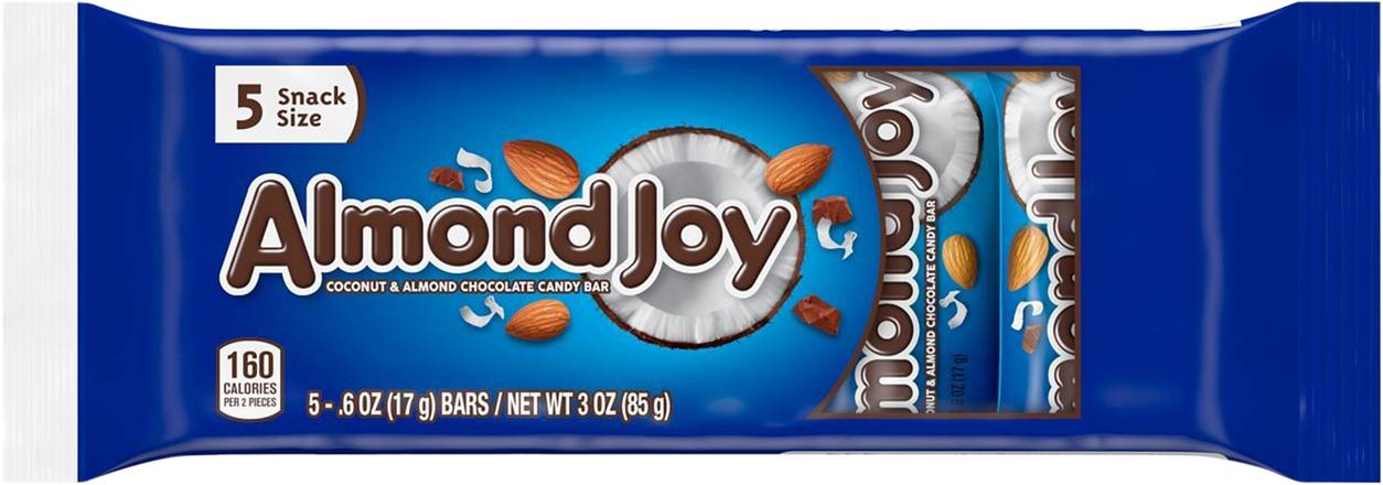 Almond Joy Snack Size Candy Bars (5 x 0.8 oz)