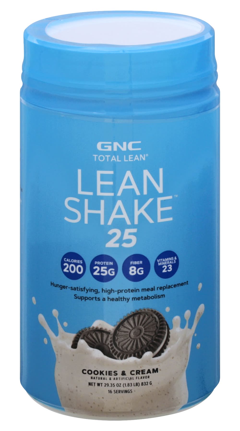 GNC Total Lean Shake 25, Cookies & Cream (29.35 oz)