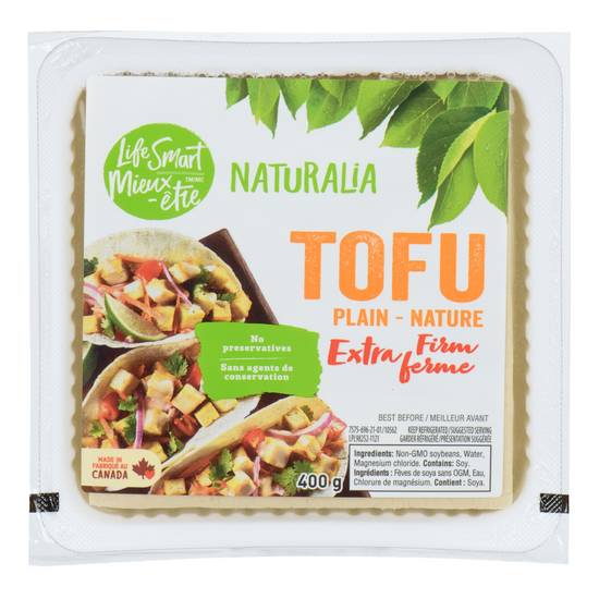 Life Smart Nature Plain Extra Firm Tofu
