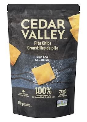 Cedar valley croutstilles de pita - pita chips (sel de mer)