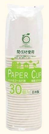 NL間伐材ペーパーカップ 30P