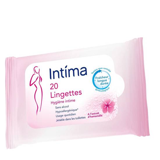 Lingettes hygiène intime Intima x20