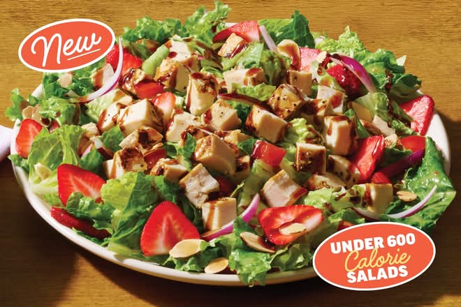 NEW Strawberry Balsamic Grilled Chicken Salad