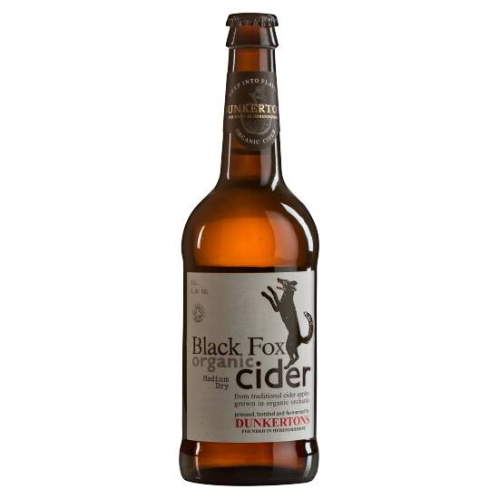 Dunkertons Organic Black Fox Medium Dry Cider (500 ml)