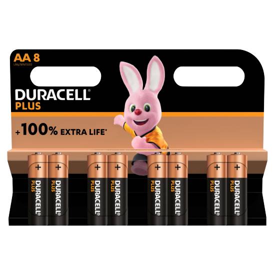 Duracell Plus Aa Batteries (8 pack)