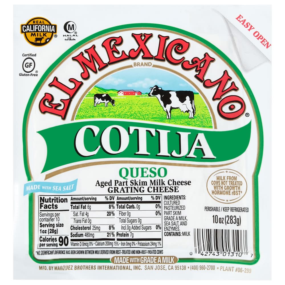 El Mexicano Cotija Queso Cheese (10 oz)