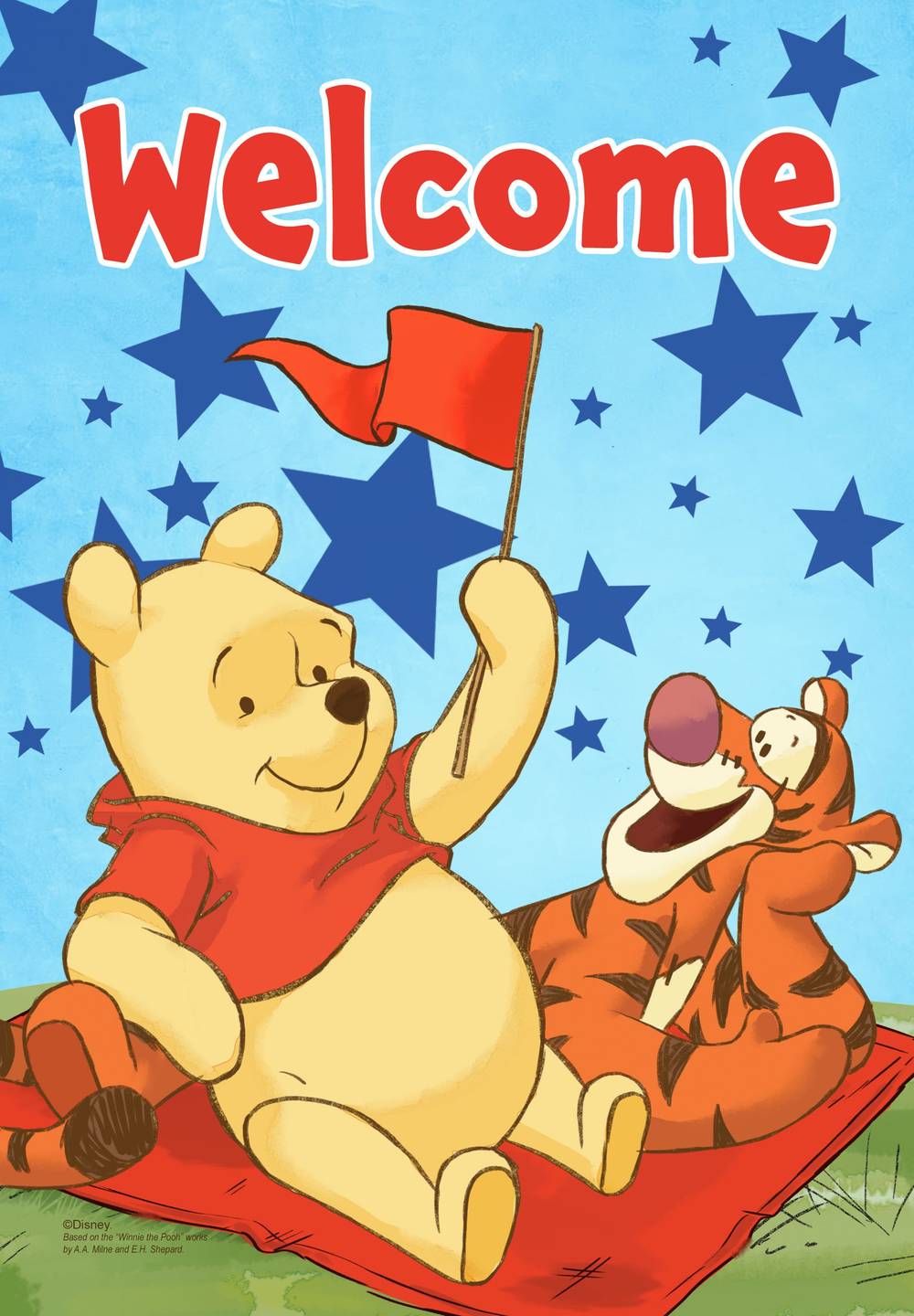 Disney 1.44-ft W x 2.91-ft H Patriotic Garden flag Kit | 10-1318-92-01