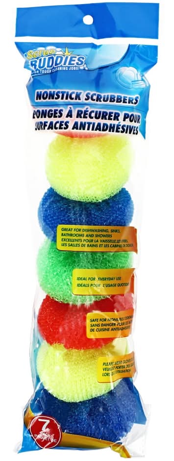 Scrub Buddies Nonstick Scrubbers, Assorted (7 ct)