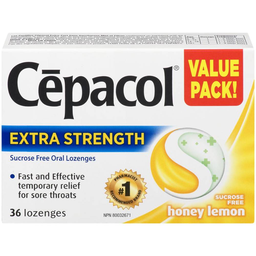 Cepacol Extra Strength, Honey & Lemon (30 g)