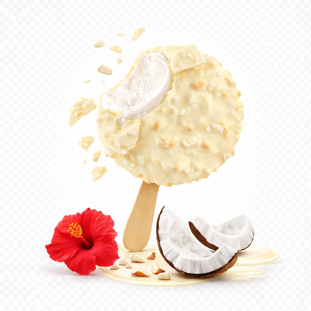 RAFFAELLO Bâtonnets glacés noix de coco et amandes