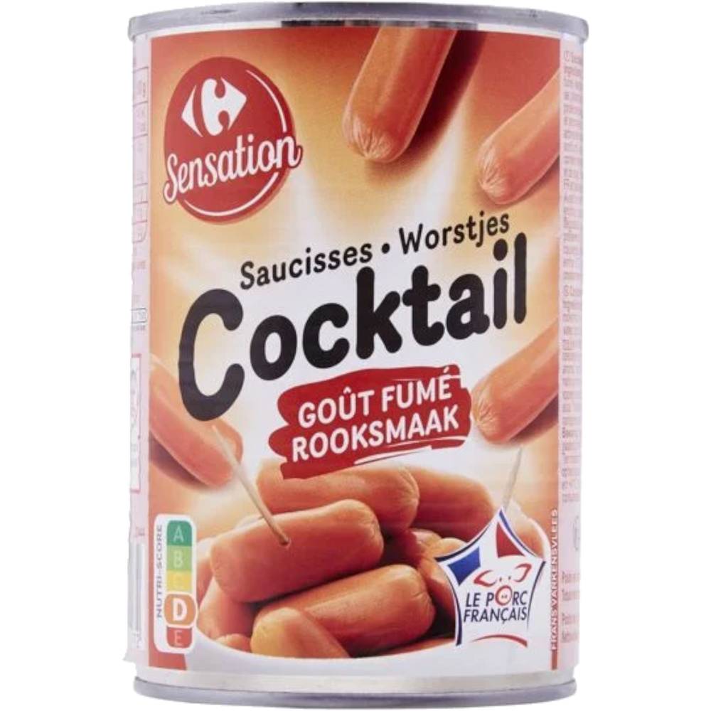 Carrefour Sensation - Saucisses cocktail nature goût fumé