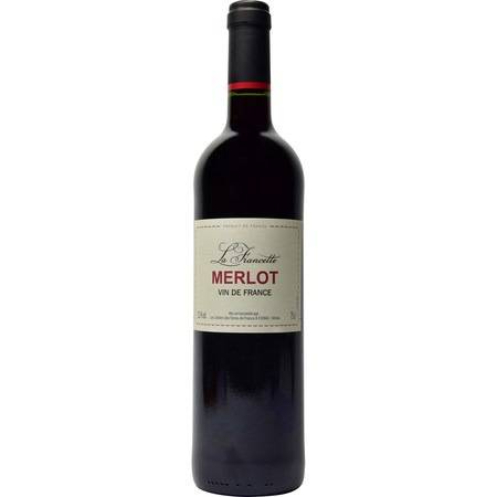 Vin rouge Merlot LA FRANCETTE - la bouteille de 75cL