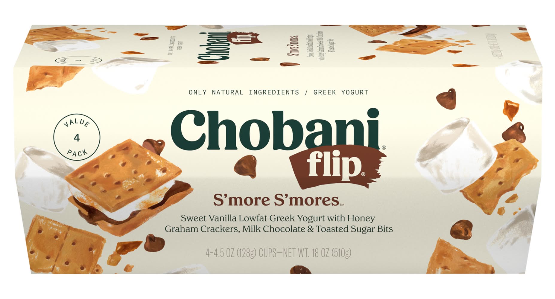 Chobani S'more S'mores Greek Yogurt (5.3 oz, 4 ct)