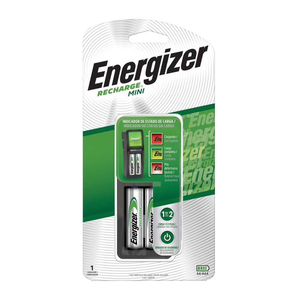 Energizer · Cargador mini pilas aa/aaa