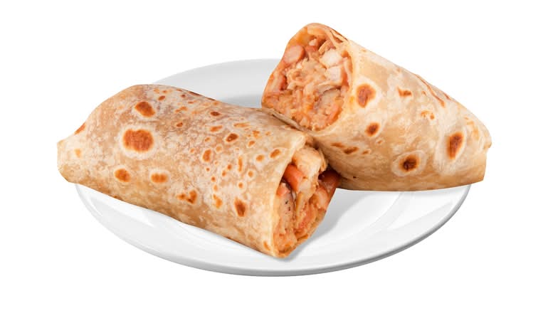 <Combo #5: 2 Chicken Burritos>