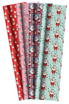 Signature Select 30 By 40 Inch Square Feet Traditional Christmas Wrap Styles May Vary - Each