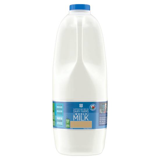 Co-Op Fresh Whole Milk 4 Pints/2.272L