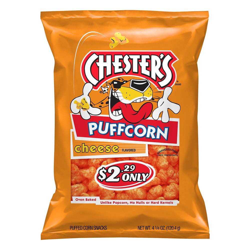 Chester's Puffed Corn Snacks, Cheese (4.25 oz)