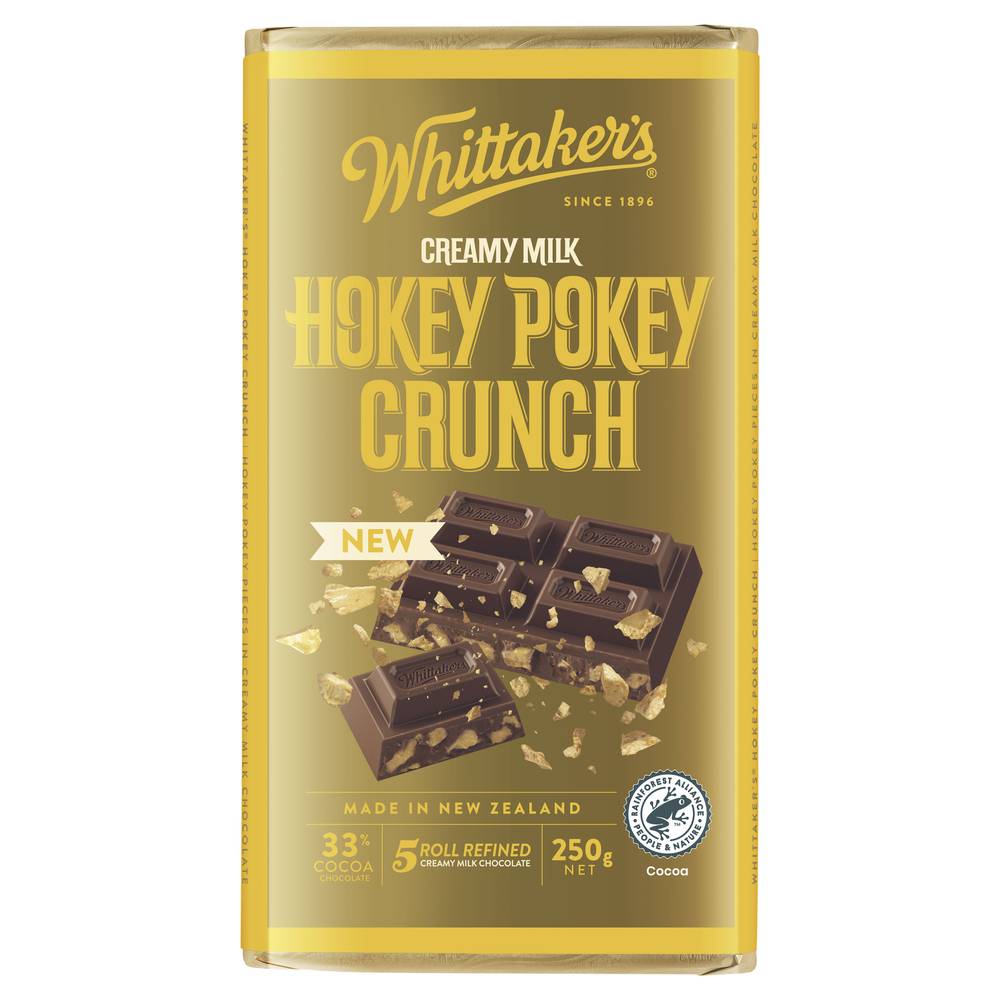 Whittaker's Creamy Milk Hokey Pokey Crunch