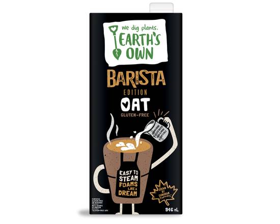 Earth's Own · Lait d'Avoine Mélange Barista (Sans Gluten) (946 mL) - Barista Edition oat beverage (946 mL)
