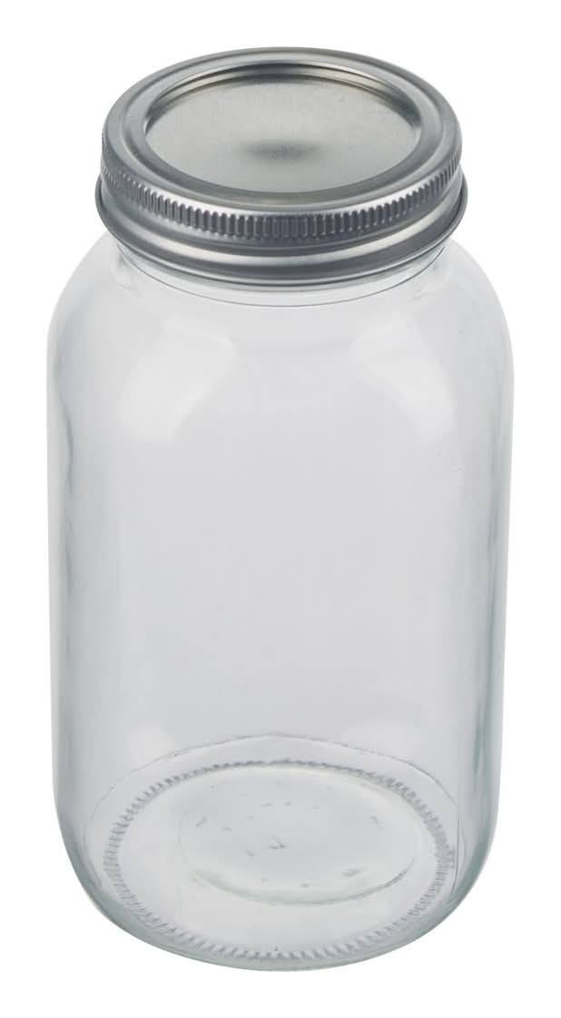 True Living Clear Quart Storage Jar