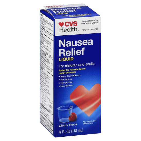 Cvs Health Liquid Nausea Relief Cherry Flavor