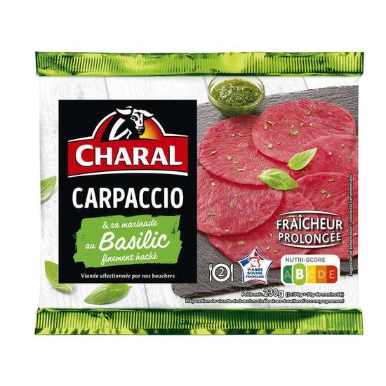 Carpaccio basilic 2x100g Charal