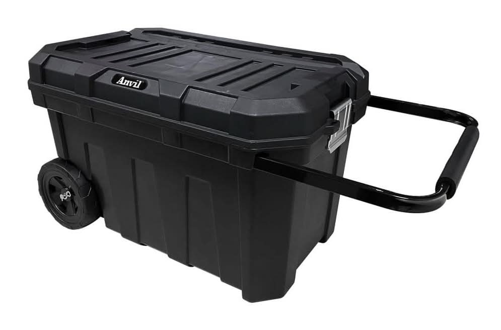 Anvil 24 In. Black Plastic Rolling Tool Box