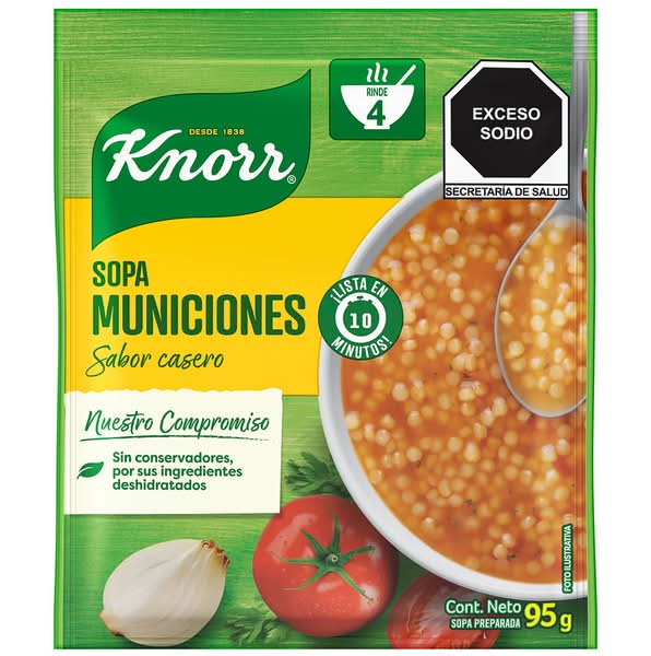 Knorr · Sopa deshidratada de municiones (95 g)
