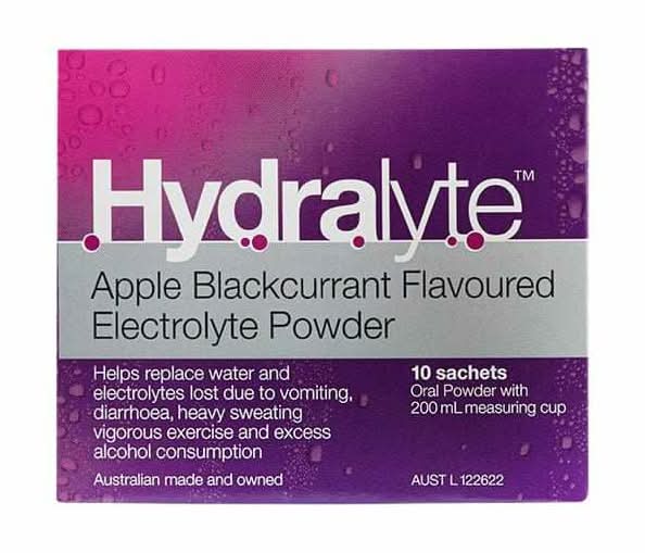 Hydralyte Apple Blackcurrant Sachets 10pk
