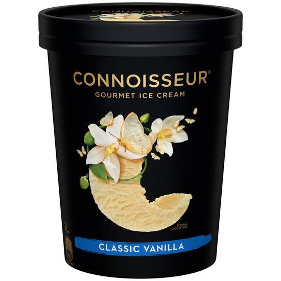 Connoisseur Classic Vanilla Gourmet Ice Cream Tub 1L