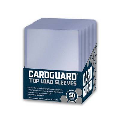 Cardguard Trading Card 50ct Top Load Sleeves