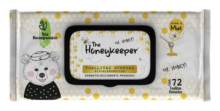 The Honeykeeper · Toallitas húmedas hipoalergénicas, miel (72 un)