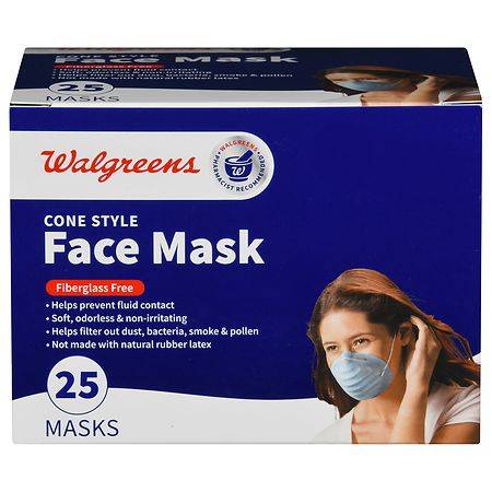 Walgreens Cone Style Face Masks (25 ct)