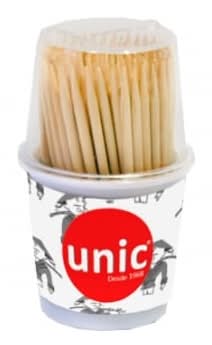 Palillo Rendondo 2 Puntas 130 ud - Madera