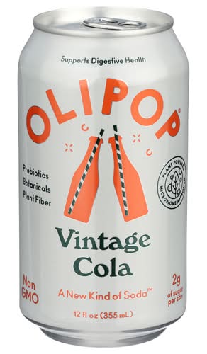 Olipop Vintage Cola Prebiotic Sparkling Tonic
