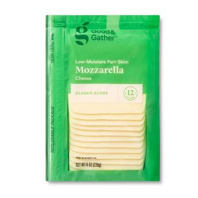 Good & Gather Low Moisture Part Skim Mozzarella Sliced Cheese