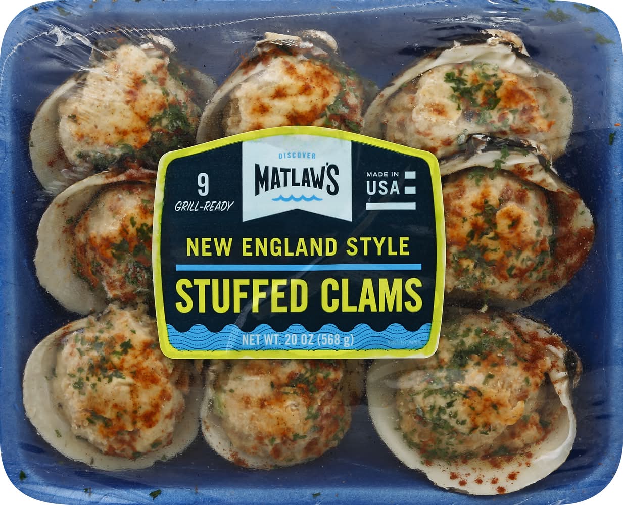 Matlaw's Stuffed Clams, New England Style (20 oz, 9 ct)