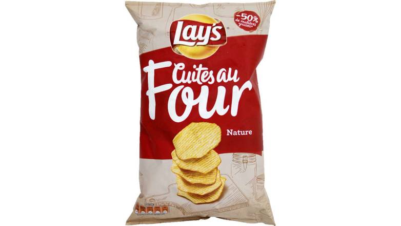 Lay's Chips cuites au four nature Le paquet de 130g